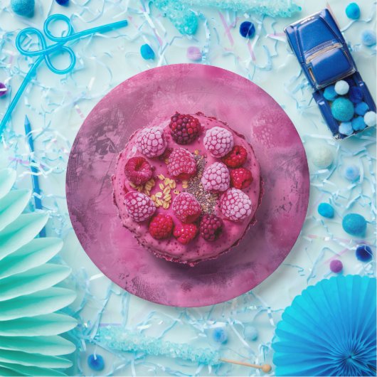 Himbeeren, Pappteller (Party)