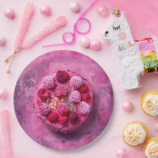 Himbeeren, Pappteller (Party)