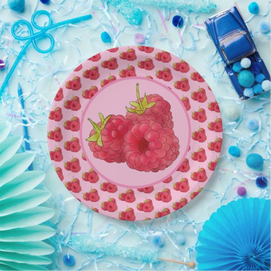 Himbeeren Pappteller (Party)