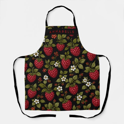 Himbeeren Personalisierte Schürze (Vorderseite)