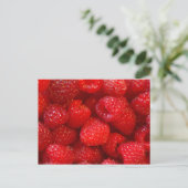 Himbeeren Postkarte (Stehend Vorderseite)