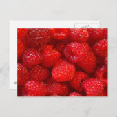 Himbeeren Postkarte (Vorne/Hinten)