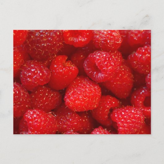 Himbeeren Postkarte (Vorderseite)