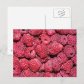 Himbeeren Postkarte (Vorne/Hinten)