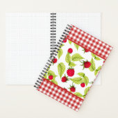 Himbeeren: Red Gingham Bullet Journal Notizblock (Innen)