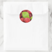 Himbeeren Runder Aufkleber (Tasche)