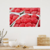 Himbeeren schließen poster (Küche)