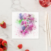 Himbeeren Serviette (Beispiel)