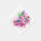 Himbeeren Serviette (Ecke)