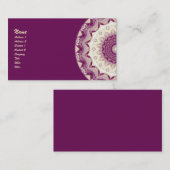 Himbeeren u. SahneKaleidoskop Visitenkarte (Vorne/Hinten)