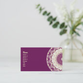 Himbeeren u. SahneKaleidoskop Visitenkarte (Stehend Vorderseite)