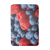 Himbeeren und Blaubeeren Badematte (Vorderseite Vertikal)