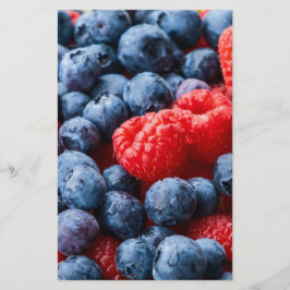 Himbeeren und Blaubeeren Briefpapier