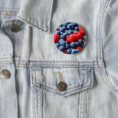 Himbeeren und Blaubeeren Button (Beispiel)