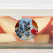 Himbeeren und Blaubeeren Etiketten (Befestigt)