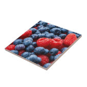 Himbeeren und Blaubeeren Fliese (Seite)