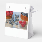 Himbeeren und Blaubeeren Geschenkschachtel (Rückseite)