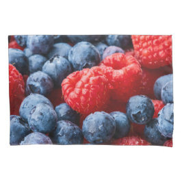 Himbeeren und Blaubeeren Kissenbezug
