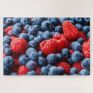 Himbeeren und Blaubeeren Puzzle