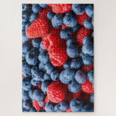 Himbeeren und Blaubeeren Puzzle (Vertikal)