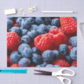 Himbeeren und Blaubeeren Seidenpapier (Handwerk)