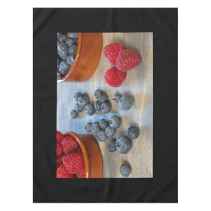Himbeeren und Blaubeeren Tischdecke