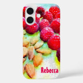 Himbeeren und Mandeln Case-Mate iPhone Hülle (Rückseite)