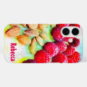 Himbeeren und Mandeln Case-Mate iPhone Hülle (Rückseite (Horizontal))