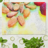 Himbeeren und Mandeln Handtuch (Gefaltet)