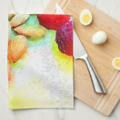 Himbeeren und Mandeln Handtuch (Viertel Falte)