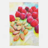 Himbeeren und Mandeln Handtuch (Vertikal)
