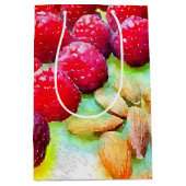 Himbeeren und Mandeln Mittlere Geschenktüte (Vorderseite)