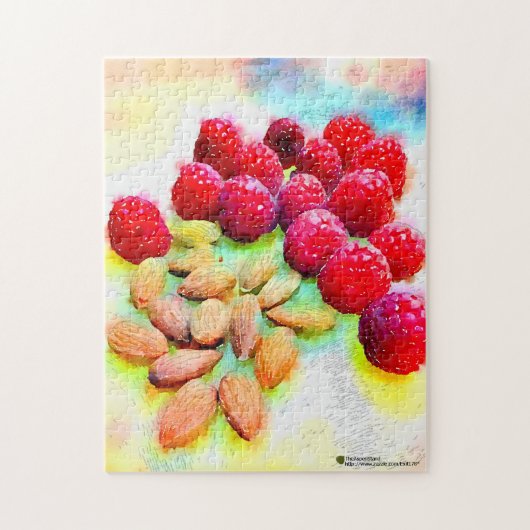 Himbeeren und Mandeln Puzzle (Vertikal)