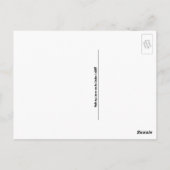 Himbeeren und weiße Schokolade Postkarte (Rückseite)