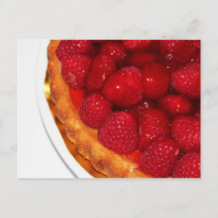 Himbeerflan Postkarte