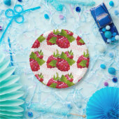 Himbeerfrucht Pappteller (Party)