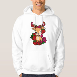 Himbeerhirsch Kawaii - Süße rote Frucht Ästhetik F Hoodie