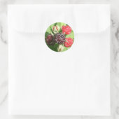Himbeerkleber Runder Aufkleber (Tasche)
