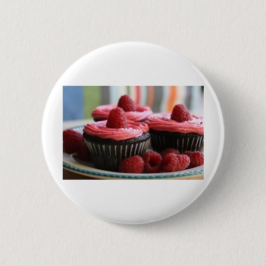 Himbeerkleine kuchen button (Vorderseite)