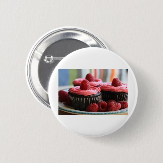 Himbeerkleine kuchen button (Vorne & Hinten)