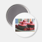 Himbeerkleine kuchen magnet (Vorderseite/Rückseite)