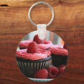Himbeerkleine kuchen schlüsselanhänger (Vorderseite)
