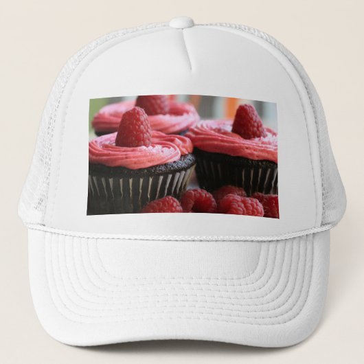 Himbeerkleine kuchen truckerkappe (Vorderseite)