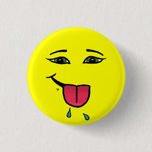 Himbeerknopf Button