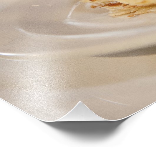 Himbeerkuchen Fotodruck (Ecke)