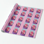 Himbeerkuchen Geschenkpapier (Ungerollt)