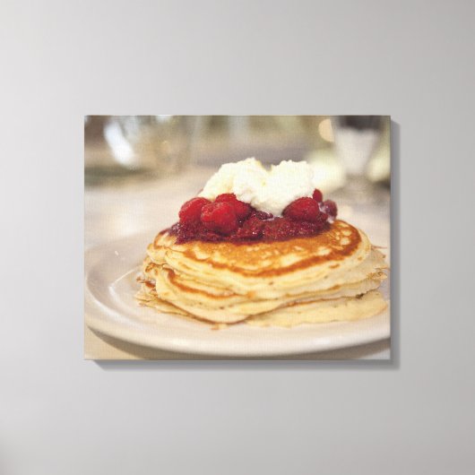 Himbeerkuchen Leinwanddruck (Vorderseite)