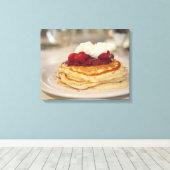 Himbeerkuchen Leinwanddruck (Insitu (Holzboden))