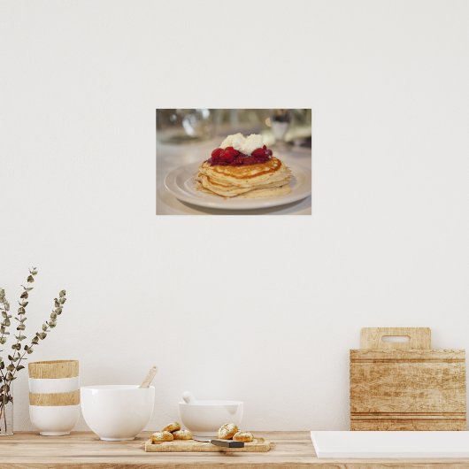 Himbeerkuchen Poster (Küche)