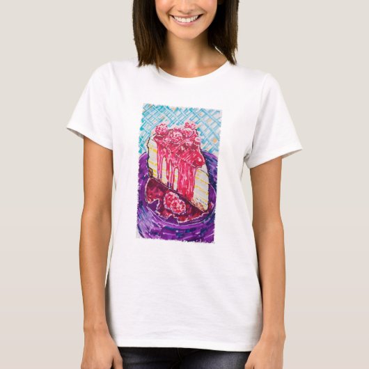 Himbeerkuchen T-Shirt (Vorderseite)